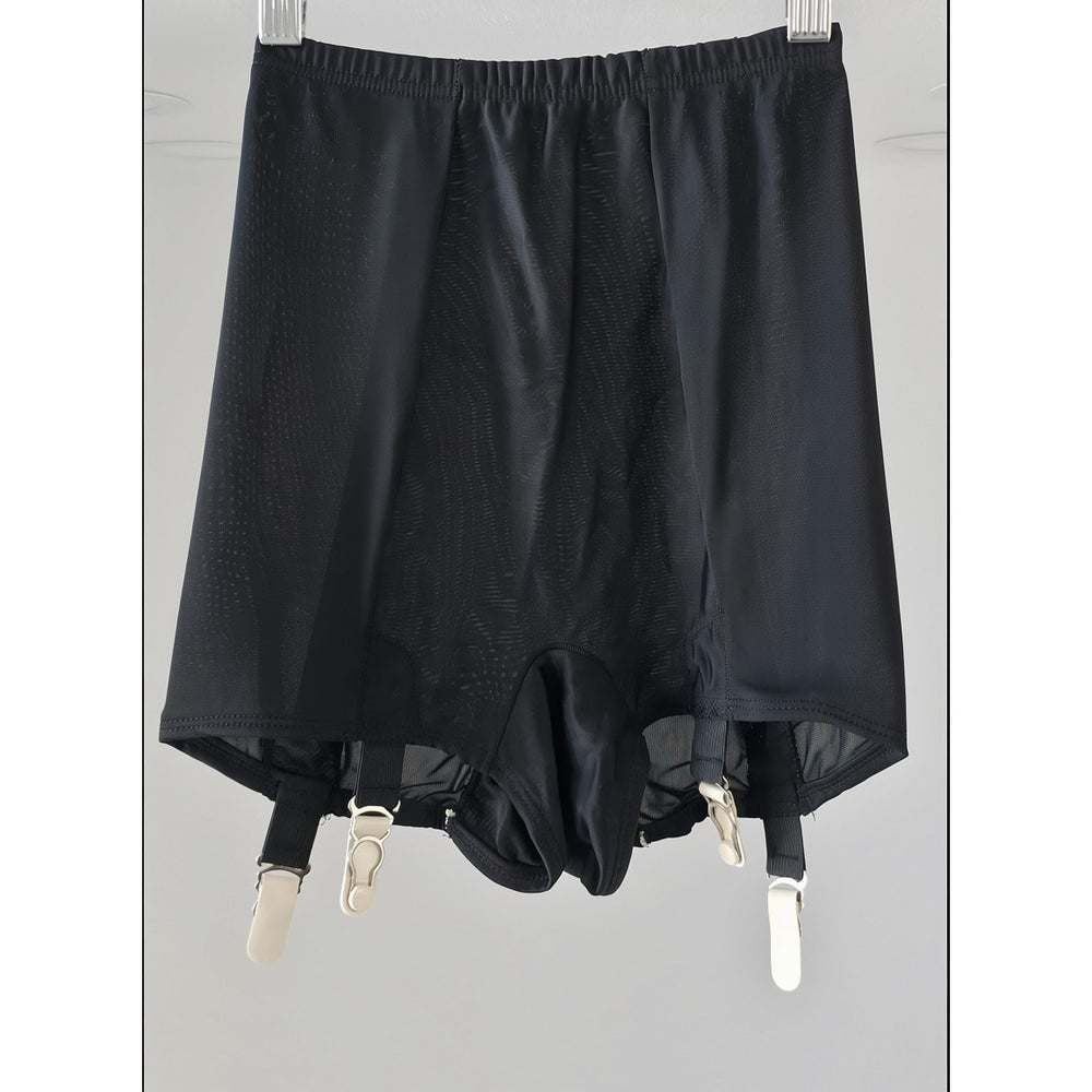 VINTAGE *NEW* 1960's Kayser Women's Black Garter Briefs Size L-XL USA