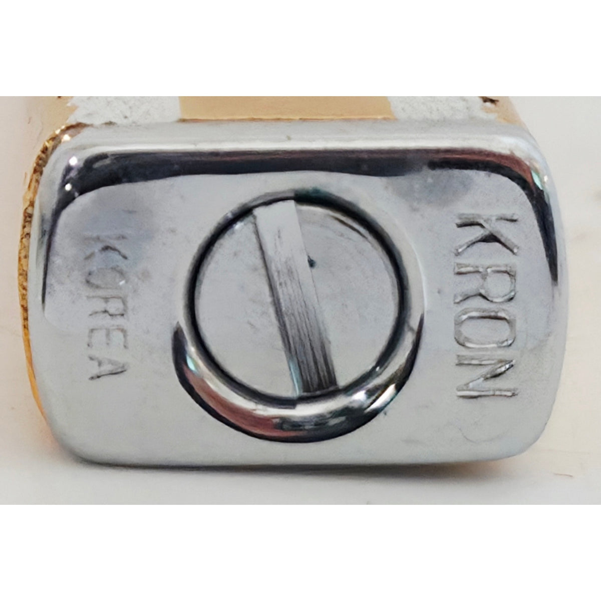 VINTAGE *NEW* 1950's Kron Imperial Yellow and Silver Lighter Japan