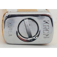 VINTAGE *NEW* 1950's Kron Imperial Yellow and Silver Lighter Japan