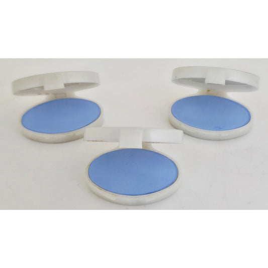 VINTAGE *NEW* 1960's Vivian Woodard 1.4 oz Blue Eye Shadow Palette Set of 3 USA