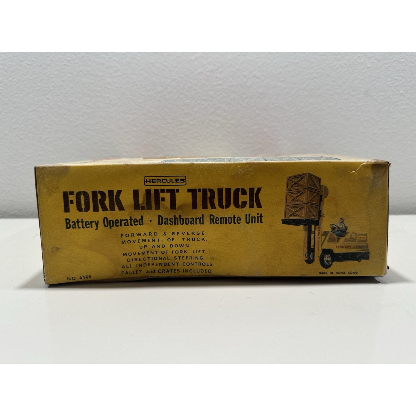 VINTAGE 1970's Hercules Remote Control Battery Fork Lift Truck Toy