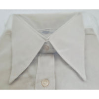 VINTAGE *NEW* 1960's Women's Mini Fashion Shirt Beige Cotton Blend Size 36