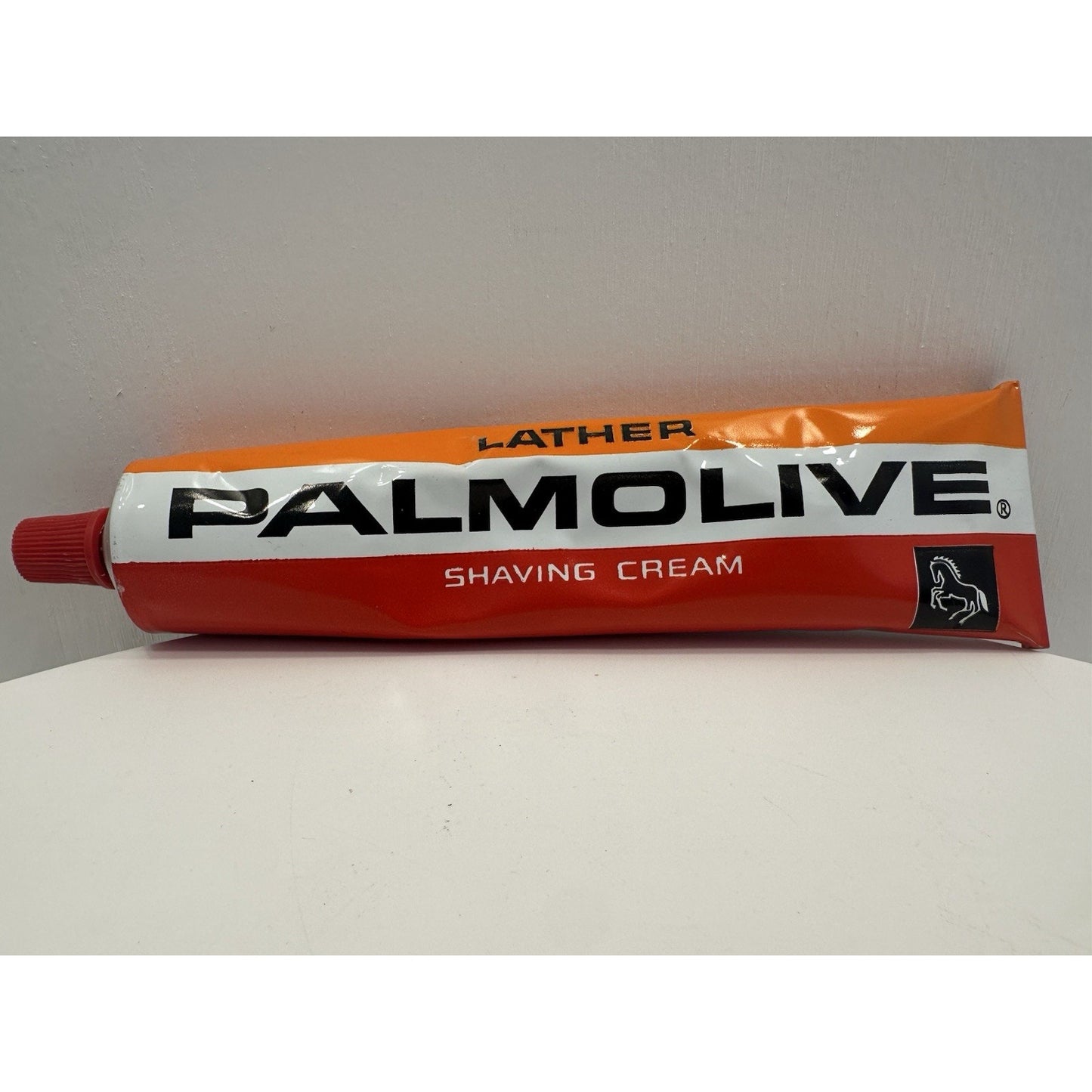 VINTAGE *NEW* 1970's Palmolive Lather Shaving Cream Giant Tube in Box