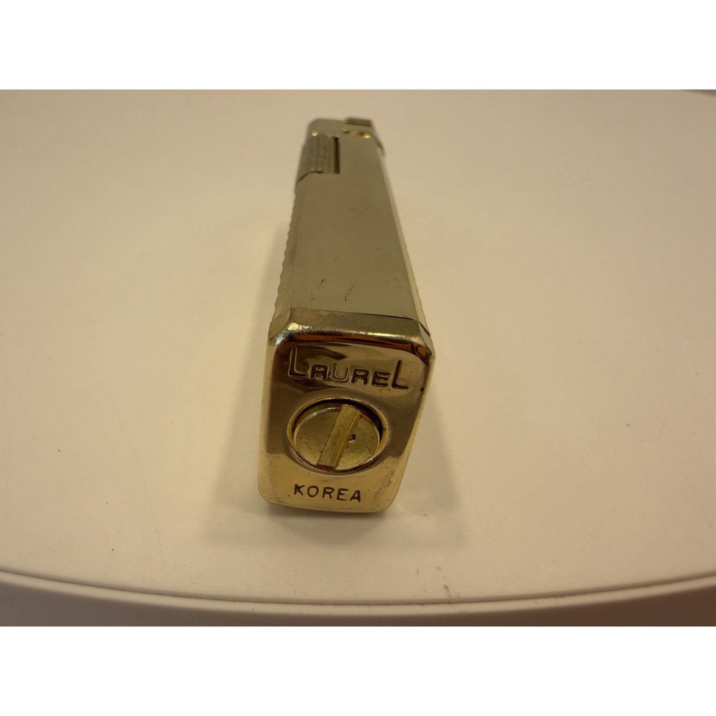 VINTAGE *NEW* 1950's Laurel Gold Textured Super Lighter