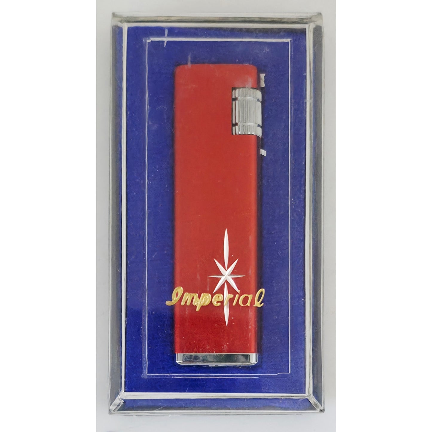 VINTAGE *NEW* 1950's Imperial Red Butane Lighter