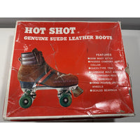 VINTAGE *NEW* 1970's's Hot Shot Suede Demi-Boot Roller Skates-MN'S 8/WMN 10