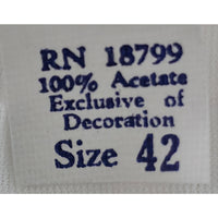VINTAGE *NEW* 1960's Women's White  with Lace Trim Slip Dress Size 42