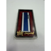 VINTAGE *NEW* 1950's Imperial Blue/Silver Super Lighter