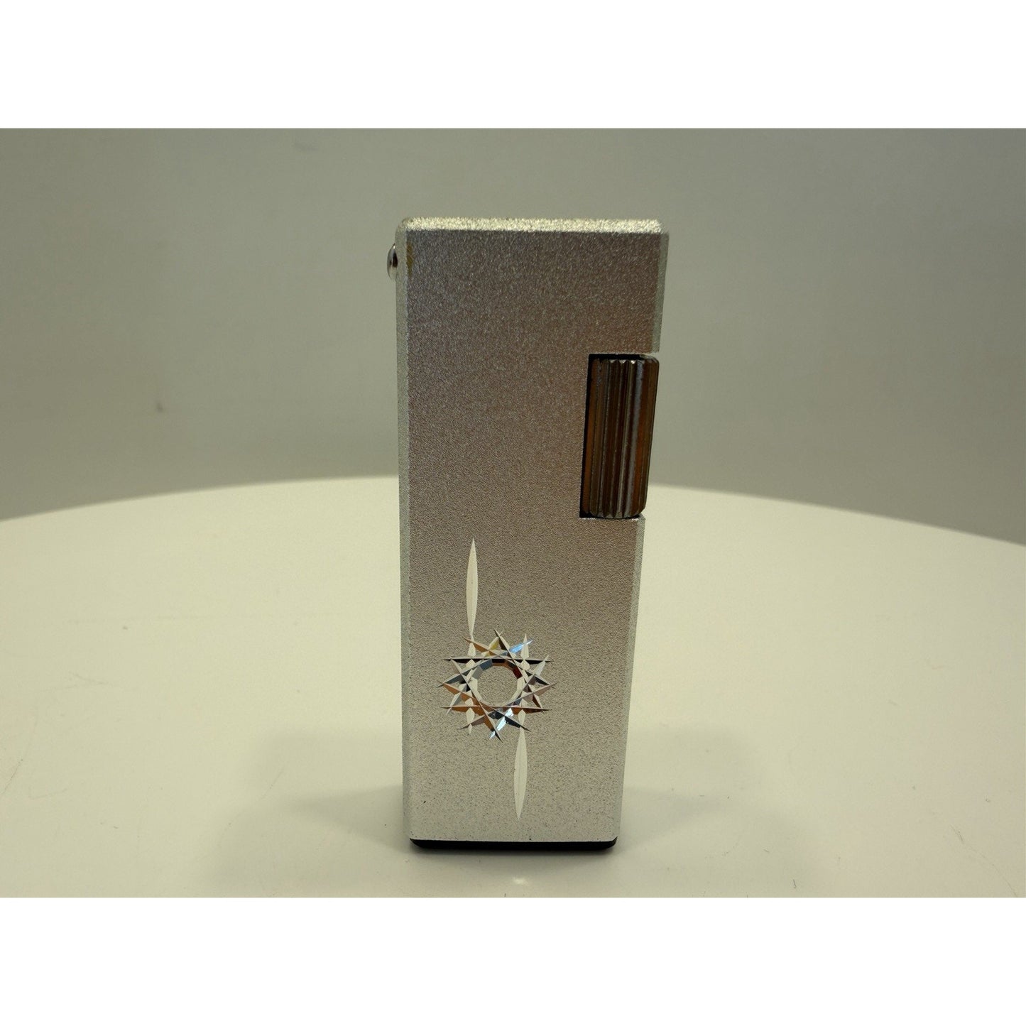 VINTAGE *NEW* 1950's Capri w/Design Silver/Silver Butane Japanese Lighter