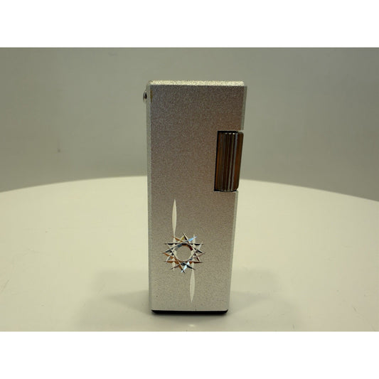 VINTAGE *NEW* 1950's Capri w/Design Silver/Silver Butane Japanese Lighter