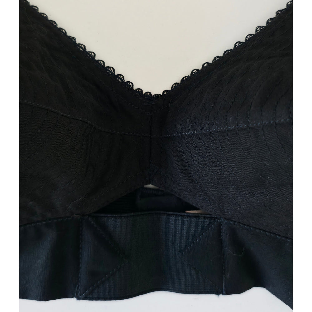 VINTAGE *NEW* 1960's Carnival Women's Black Bullet Bra Size 34A USA