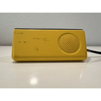 VINTAGE 1970's Pristine JVC 8000 Triangular Shaped Portable AM Radio-Yellow/Black