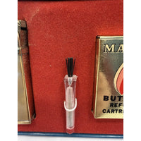 VINTAGE *NEW* 1950's Manor Butane Lighter Set w/Refills + Flints