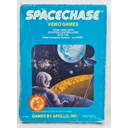 Atari 1982 SPACE CHASE Video Game NOS Open Box with Wear Unsold Dealer Stock