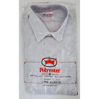 VINTAGE *NEW* Mr. Wilson Men's Striped Shirt 100% Never Iron Size 15.5-33