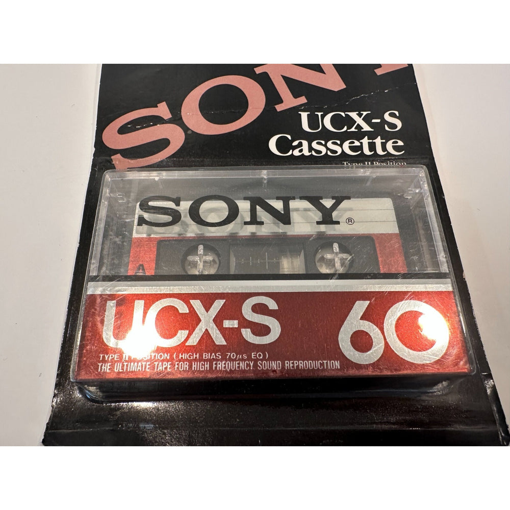 VINTAGE *NEW* Sony UCX-S 60 Type II Audio Cassette Tape on Card