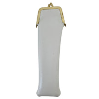 VINTAGE *NEW* 1970's Purse Grooming Set Brush Comb Mirror with Cream Case