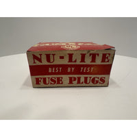 VINTAGE *NEW* 1970's Nu-Lite Glass Fuse Plugs 15 Amp 125 Volt USA, 5 Per Box