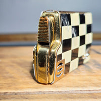 VINTAGE *NEW* 1960's Ron Imperial Checkered Kitty Cat Lighter Japan
