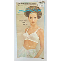 VINTAGE *NEW* 1970's Maidenform #P9096 Tricolastic Lace Stretch White Bra 38 B