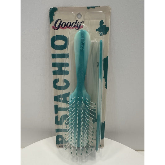 VINTAGE *NEW* 1990 Goody 8307 Brush & Comb Pistachio Matching Set