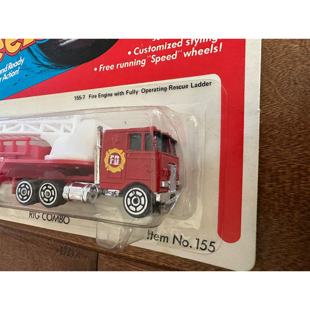 VINTAGE *NEW* 1981 Kidco Tough Wheels RIG COMBO Fire Engine Rescue Ladder