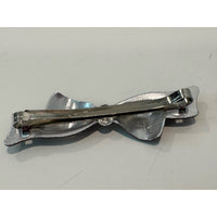 VINTAGE *NEW* 1970's Metal Bow Hair Clip Barrette Set of 8 Unused!