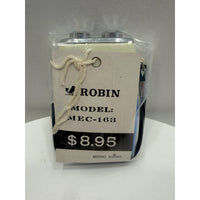 VINTAGE *NEW* 1960s ROBIN MEC-163 Blue/Black Solid State Micro Transistor Radio