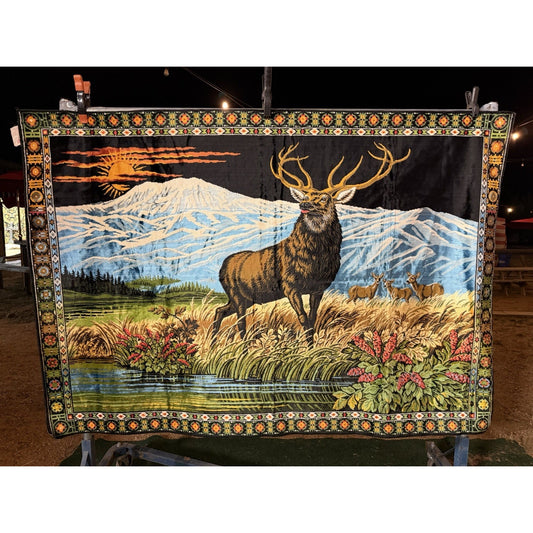 VINTAGE *PRISTINE* 1960's Buck Italian Velvet Tapestry