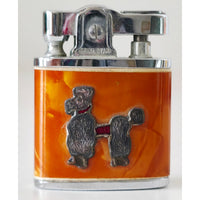 VINTAGE *NEW* 1956 Royal Star Japanese Super Lighter with Poodle Dog (Orange)