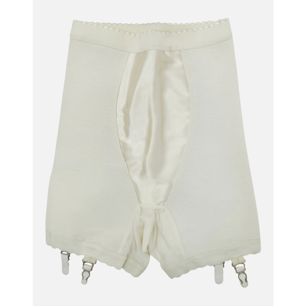 VINTAGE *NEW* 1960's Macbess Women's Cream Shapewear with Garters Size L USA