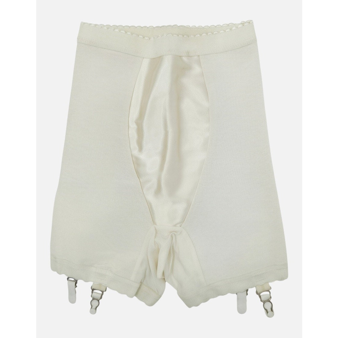 VINTAGE *NEW* 1960's Macbess Women's Cream Shapewear with Garters Size L USA
