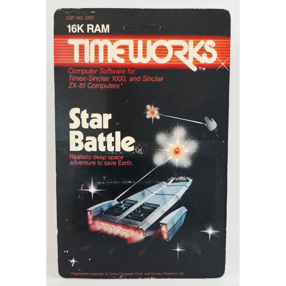 1982 Star Battle Timeworks Timex Sinclair 1000 ZX81 NOS Sealed Dealer Stock