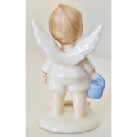 VINTAGE *NEW* 1960's May Girl Birthday Angel Figurine Porcelain Made in Japan
