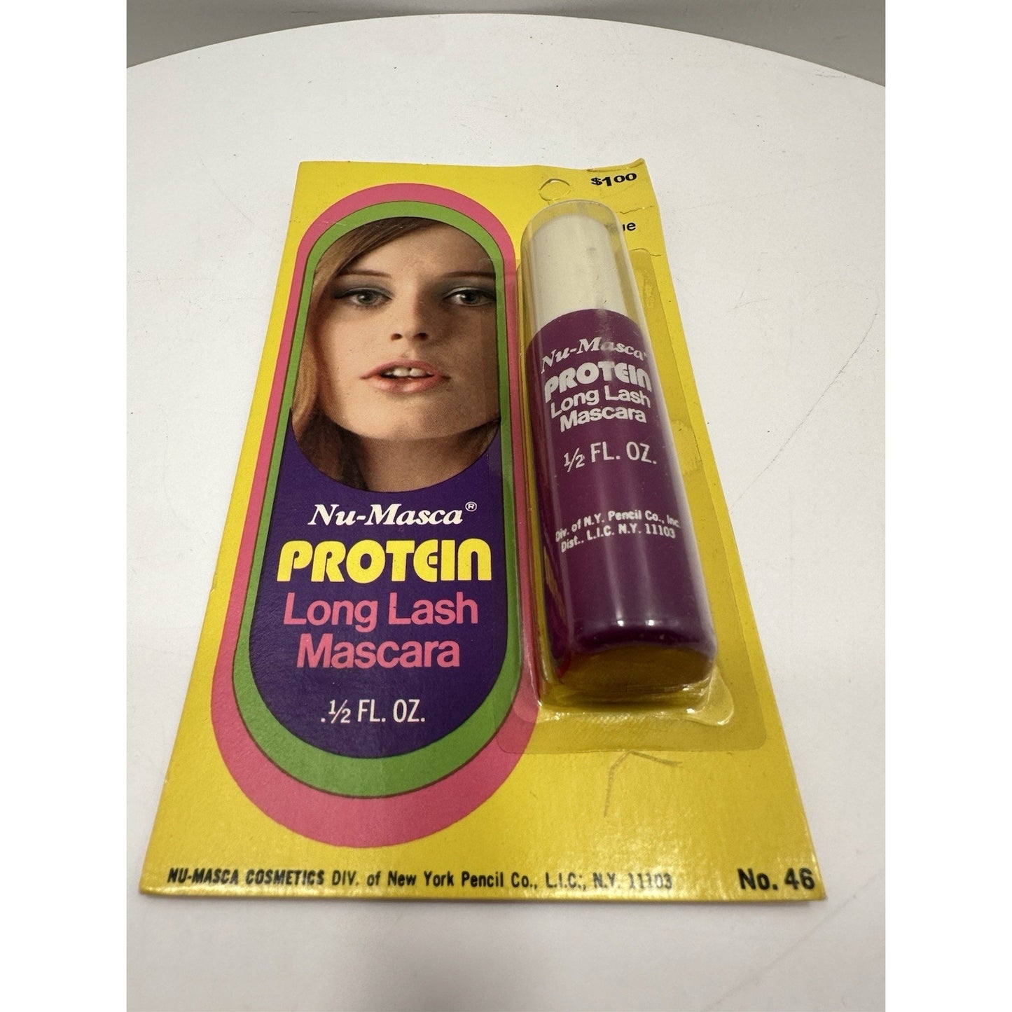 VINTAGE *NEW* 1970's Nu-Masca Protein Long Lash Mascara Azore Blue