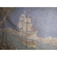 VINTAGE *PRISTINE* 1960's “Anxious to Sail” Italian Velvet Tapestry
