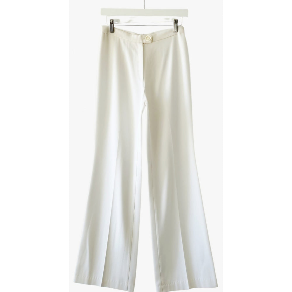 VINTAGE *NEW* 1960's Sirje of California Women's White Straight Leg Pants Sz 7/8