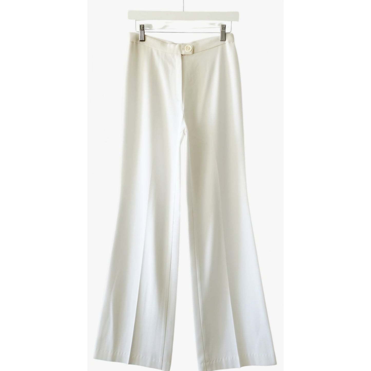 VINTAGE *NEW* 1960's Sirje of California Women's White Straight Leg Pants Sz 7/8