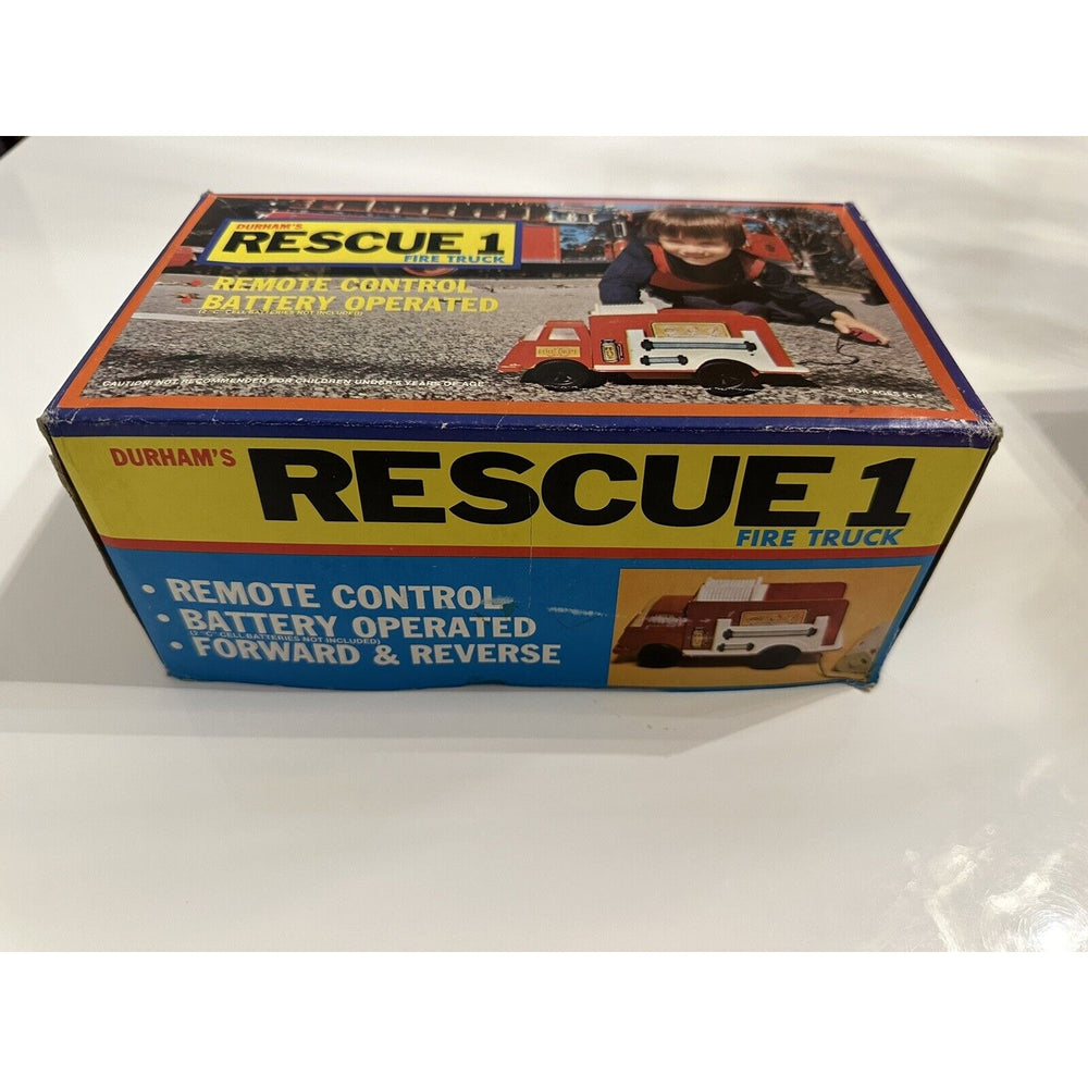 ViNTAGE *NEW* 1970's Durham's Rescue 1 Fire Truck w/Remote Control