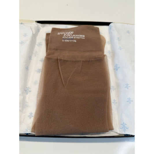 VINTAGE *NEW* Kayser Hosiery-Wonderloc Stretch-Willow-Seamless-10.5/11/11.5 C X 2