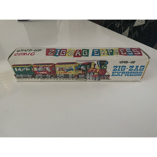 VINTAGE *NEW* Toy Zig Zag Express Train Wind-Up