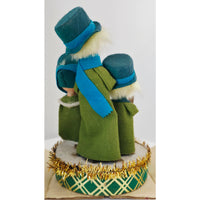 VINTAGE *NEW* 1960's Wind-Up Musical Choir Silent Night 2426 Green Made in Japan