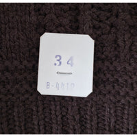VINTAGE *NEW* 1960's Women's Dark Brown Sweater 100% Acrylic Size 34