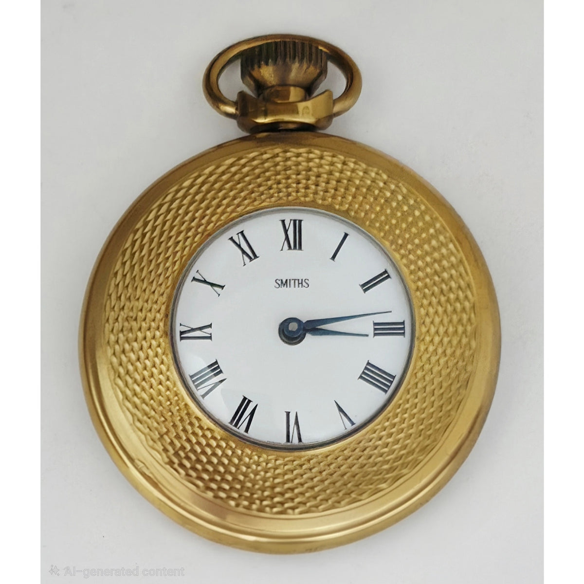 Vintage 1970's Smiths Pocket Watch Gold-Tone Boxed w/ Pouch & Guarantee Card England
