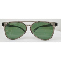 VINTAGE *NEW* 1970's Glam Unisex Gray Frame with Green Lens Sunglasses