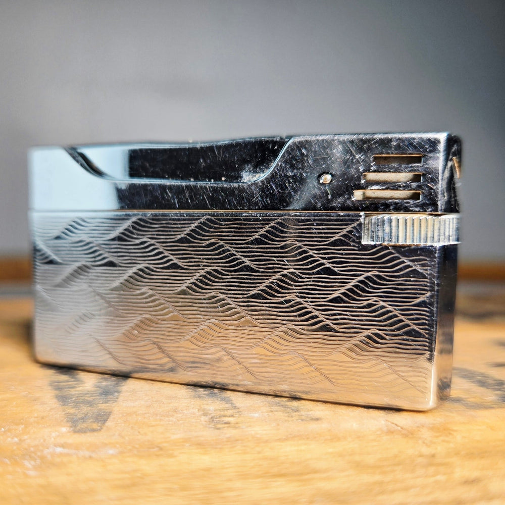 VINTAGE *NEW* 1950's Citation Silver Textured Lighter Japan