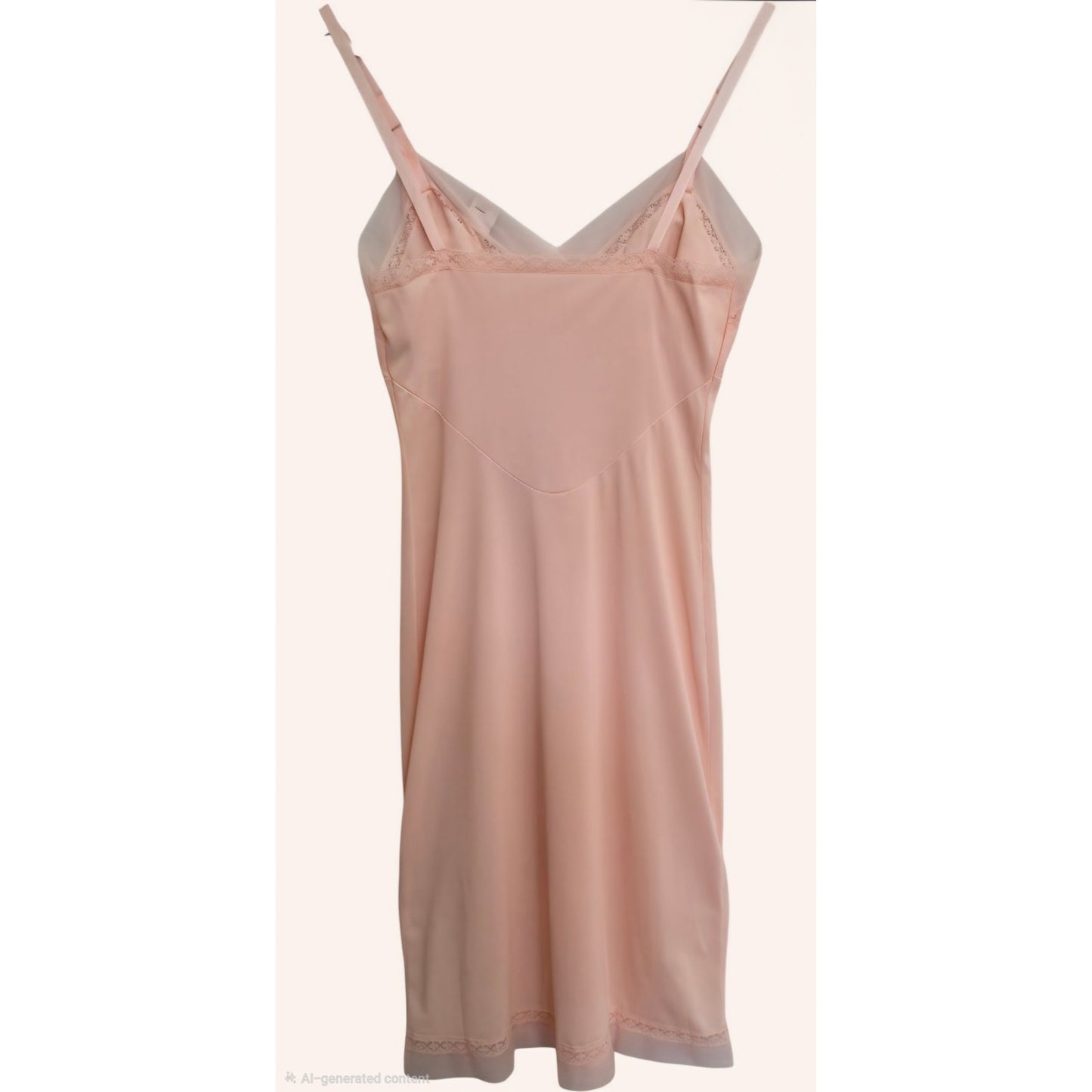 VINTAGE *NEW* 1960's Kayser Women's Light Pink with Lace Slip Dress Size XS