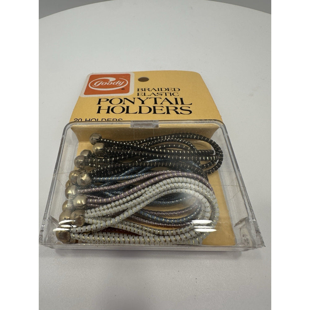 VINTAGE *NEW* 1975 Goody Braided 20 Elastic Ponytail Holders #9686