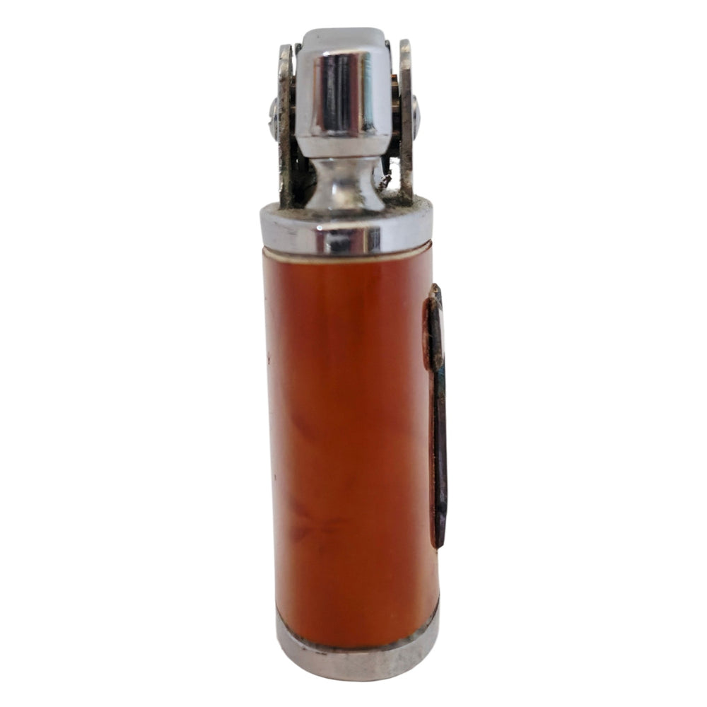 VINTAGE *NEW* 1956 Royal Star Japanese Super Lighter Brown with White Scottie Dog