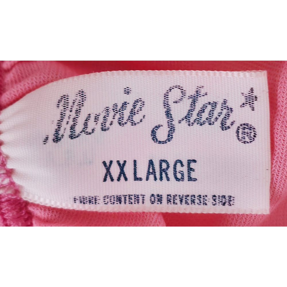 VINTAGE *NEW* 1960's Movie Star Pink with Lace Bloomers Leggings Panties Sz  XXL